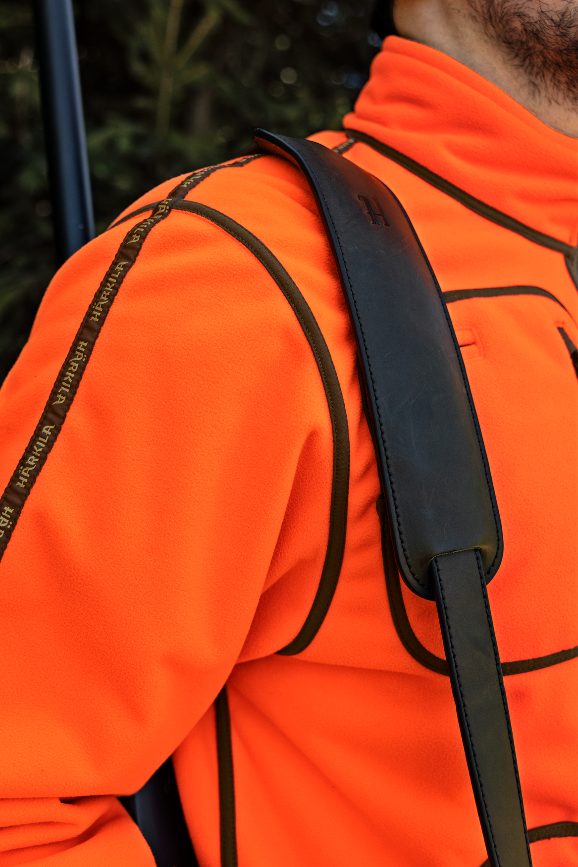 Kamko Blaze Wendefleecejacke - Orange Blaze/Willow Green – Härkila