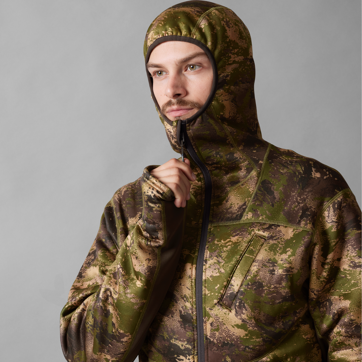 Deer Stalker Camouflage-Fleece-Hoodie AXIS MSP®Forest - Härkila