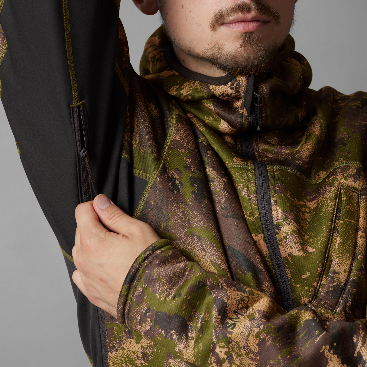 Deer Stalker Camouflage-Fleece-Hoodie AXIS MSP®Forest - Härkila