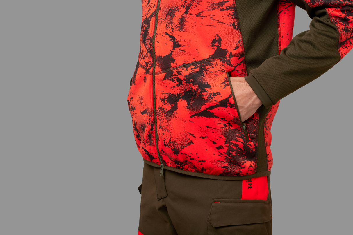 Wildboar Pro Camo-Fleecejacke AXIS MSP®Wildboar orange/Shadow brown - Härkila