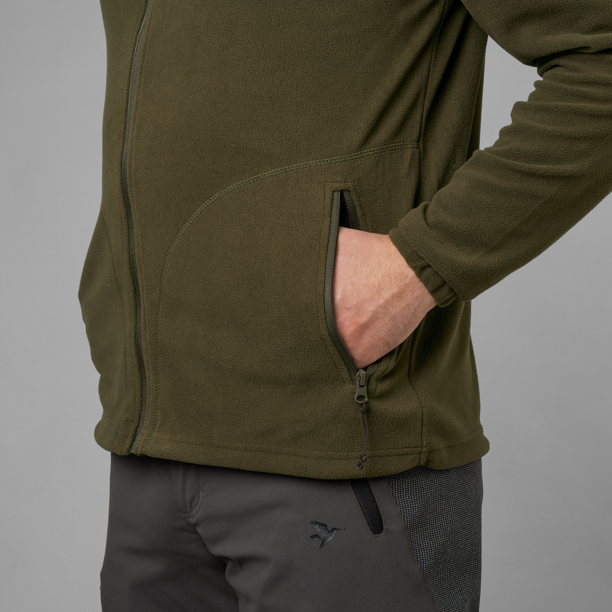 Benjamin Fleecepullover Pine green - Seeland