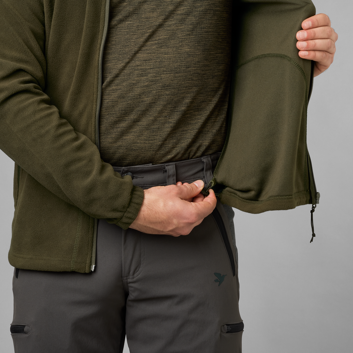 Benjamin Fleecepullover Pine green - Seeland