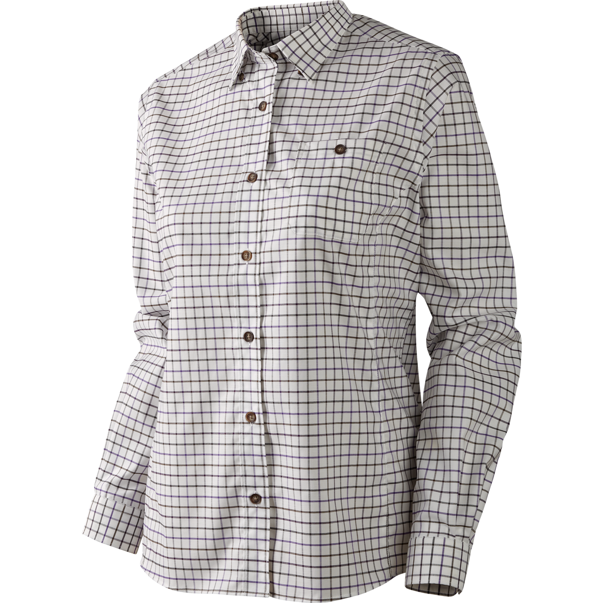 Lancaster Lady L/S-Hemd - Blackberry check - Härkila