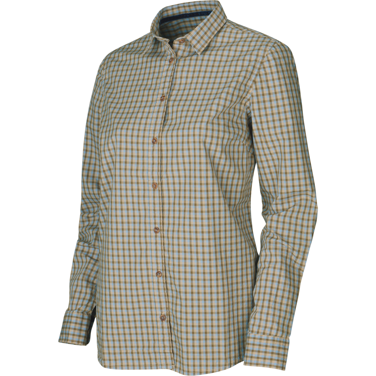 Selja Lady L/S Karohemd - Heritage blue check - Härkila