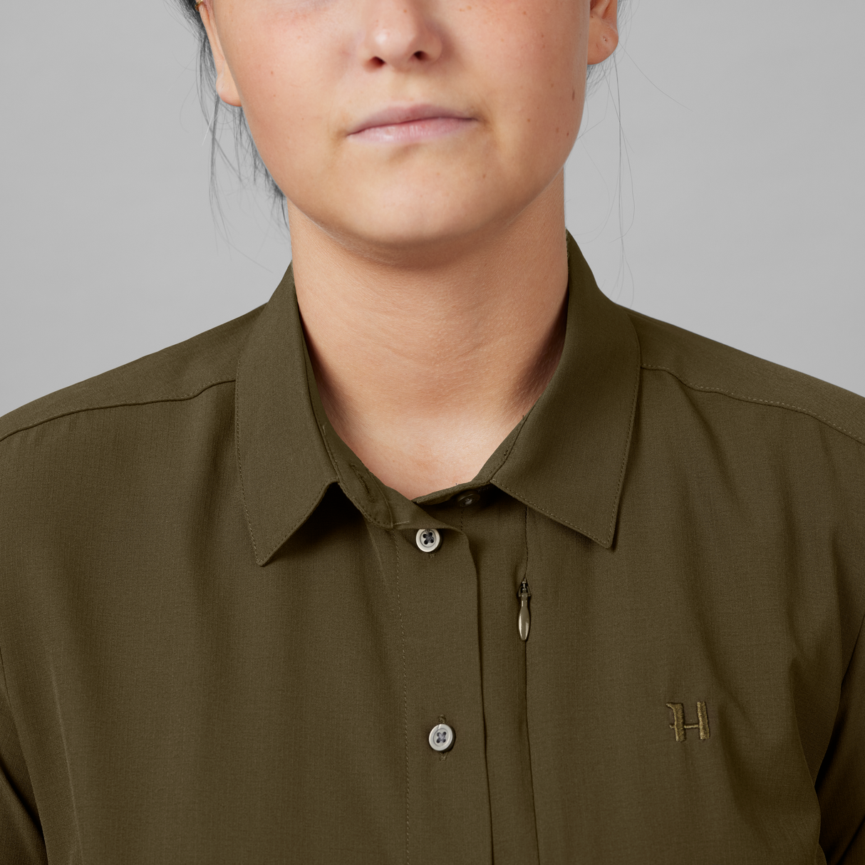 Trail L/S Hemd Damen Willow green - Härkila