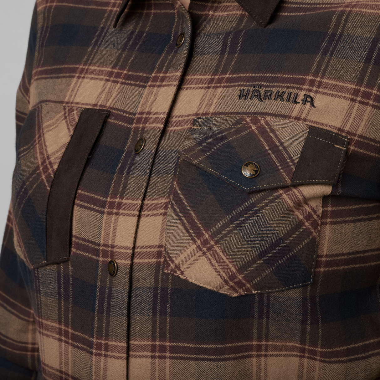 Aivak L/S Hemd - Damen Bordeaux - Härkila