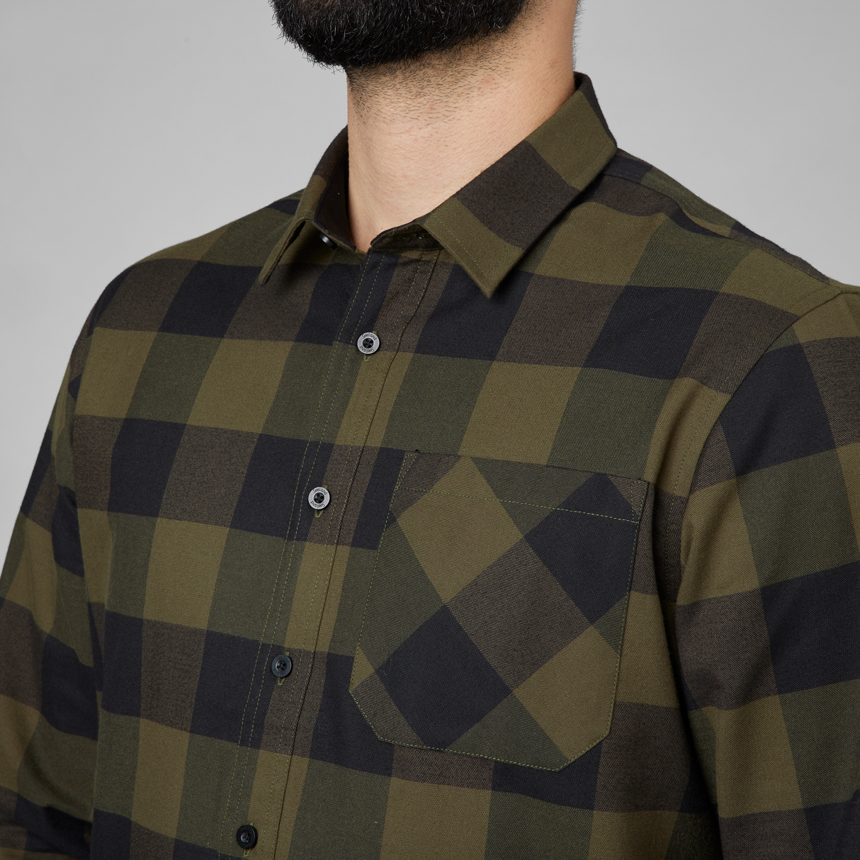 Toronto Hemd - Green check - Seeland
