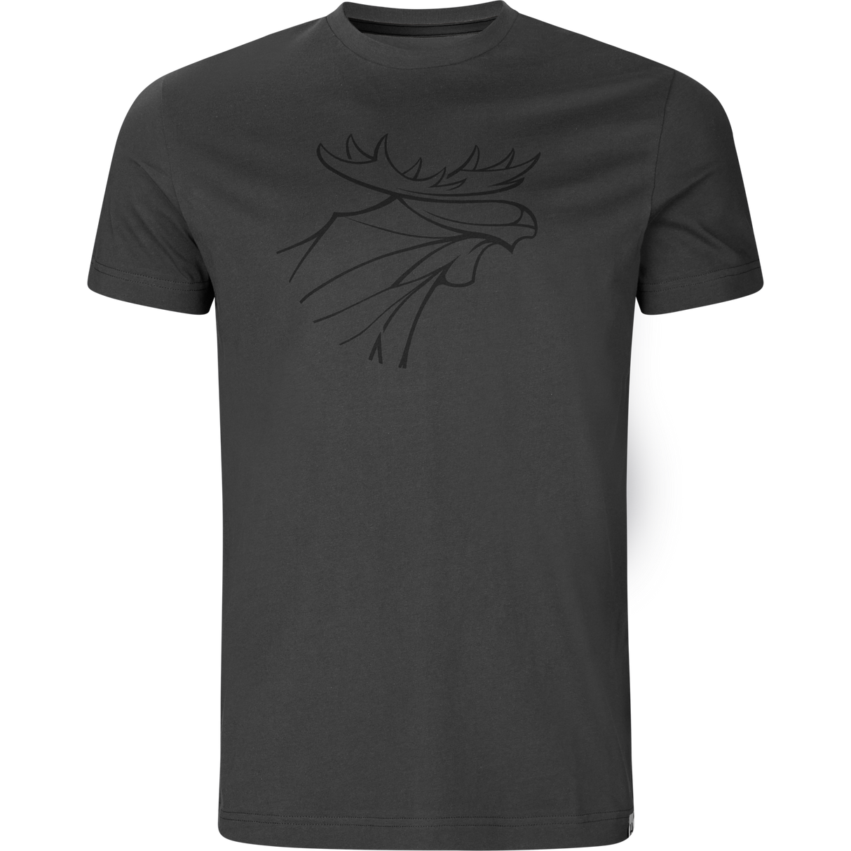 Grafik-T-Shirt 2er-Pack - Brown granite/Phantom - Härkila