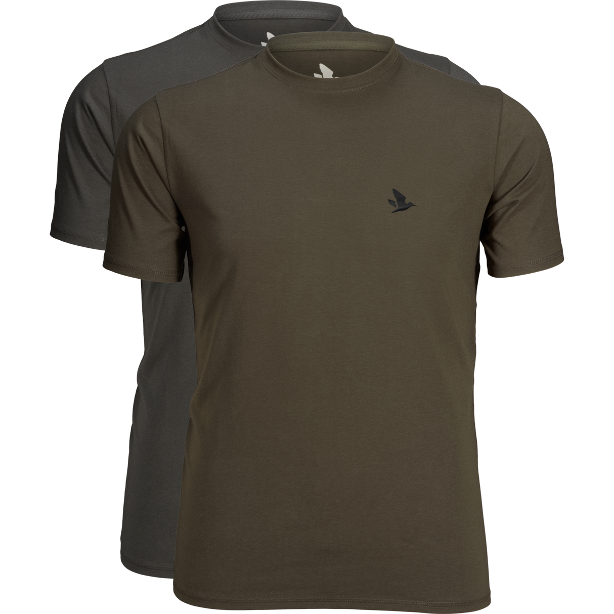 Outdoor 2er-Pack T-Shirts Raven/Pine green - Seeland