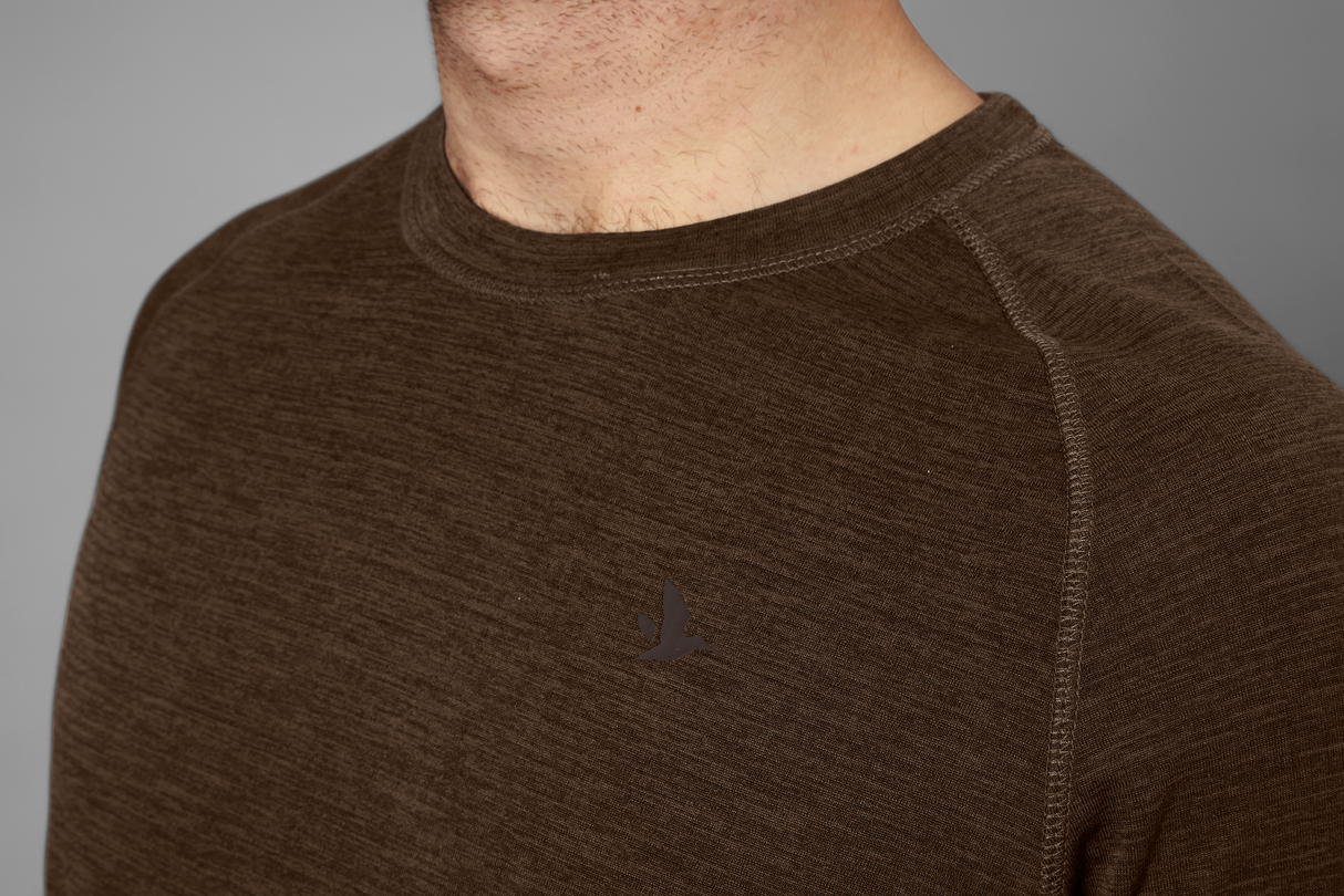 Active Kurzarm-T-Shirt Demitasse brown - Seeland