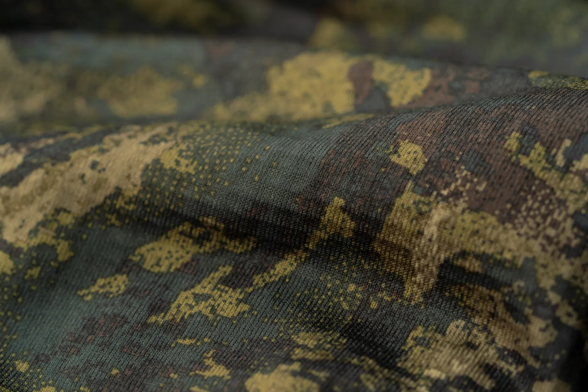 Aktives Camouflage-Langarm-T-Shirt InVis Grün - Seeland