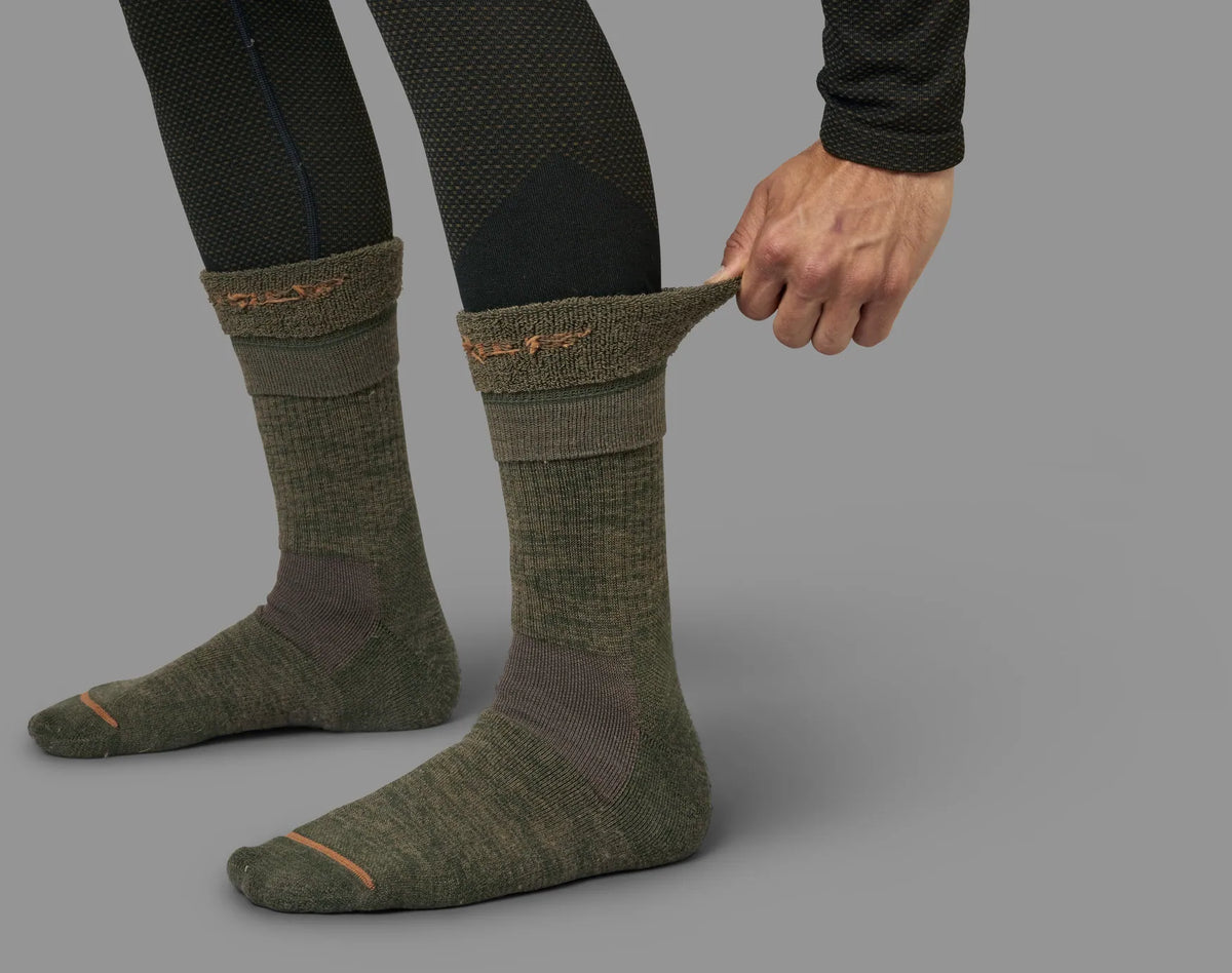 Pro Hunter 2.0 Kurzsocken Willow green/Shadow brown - Härkila