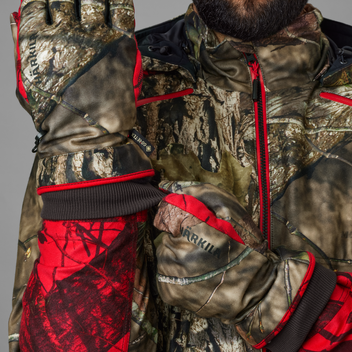 Moose Hunter 2.0 - GTX Handschuhe MossyOak®Break-Up Country®/MossyOak®Red - Härkila