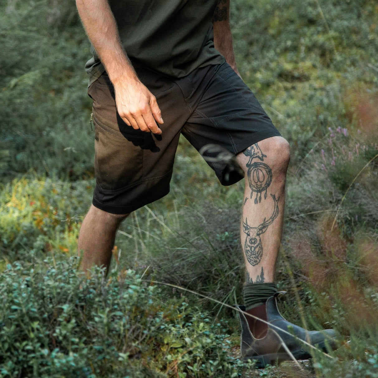 Asger Pro Shorts Dunkelgrün - Northern Hunting