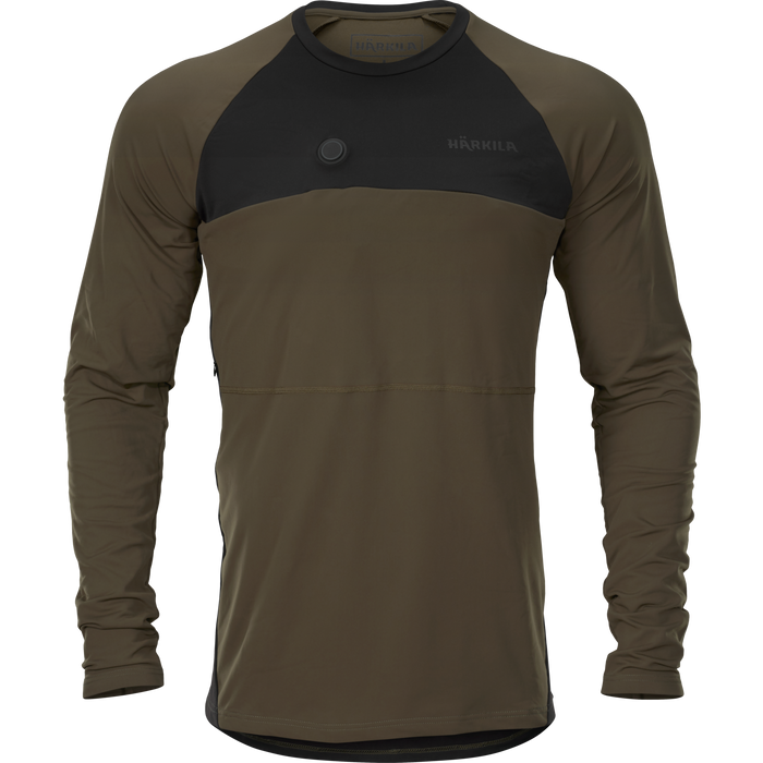 Härkila Heat L/S T-Shirt Weidengrün/Schwarz - Härkila