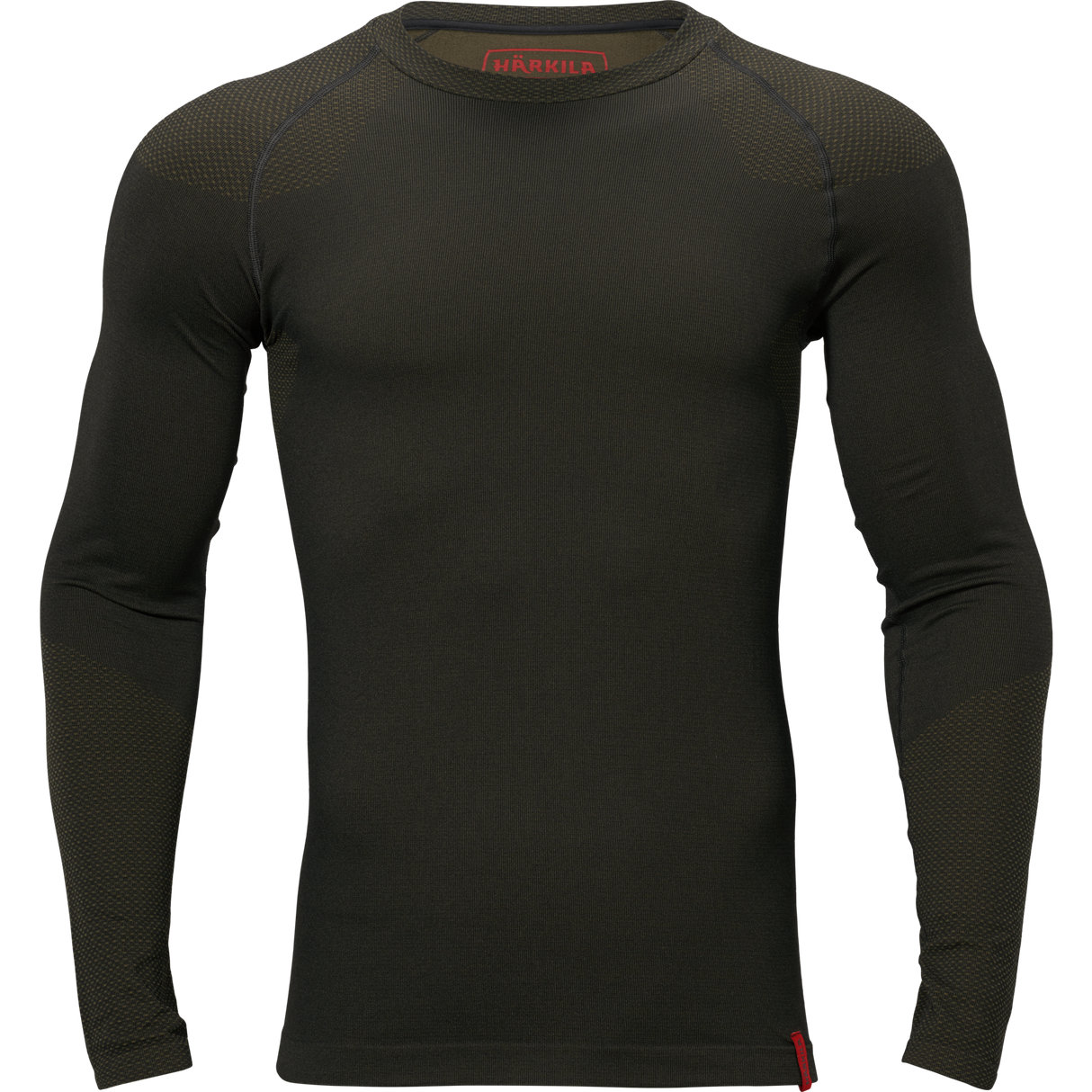 Base active Langarm mit Rundhalsausschnitt Dark willow green - Härkila