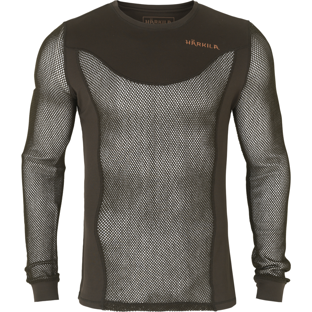 Base Mesh Crew-Neck Shadow Brown - Härkila