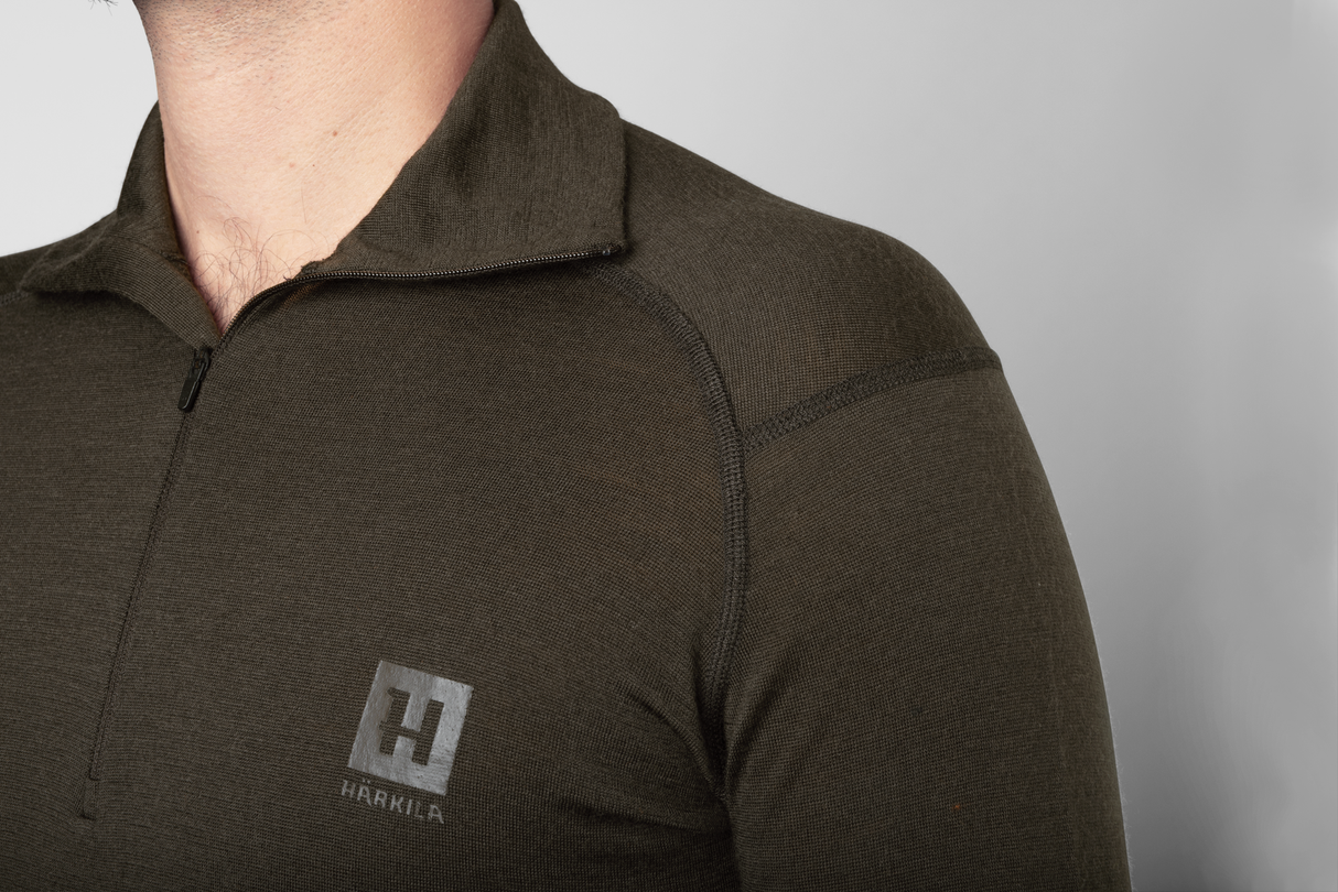 Basis All Season Halbe Zip Shadow Brown - Härkila