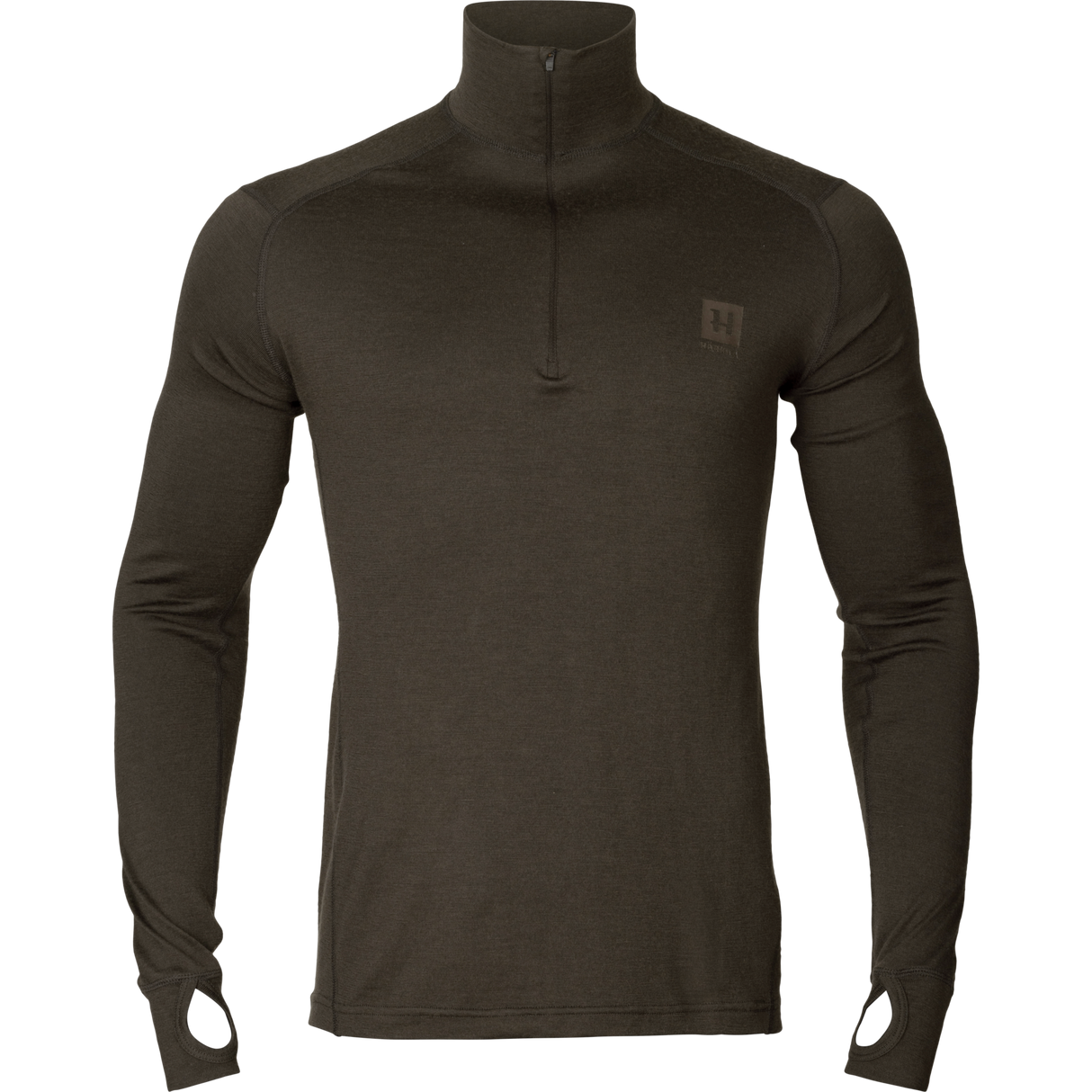 Basis All Season Halbe Zip Shadow Brown - Härkila