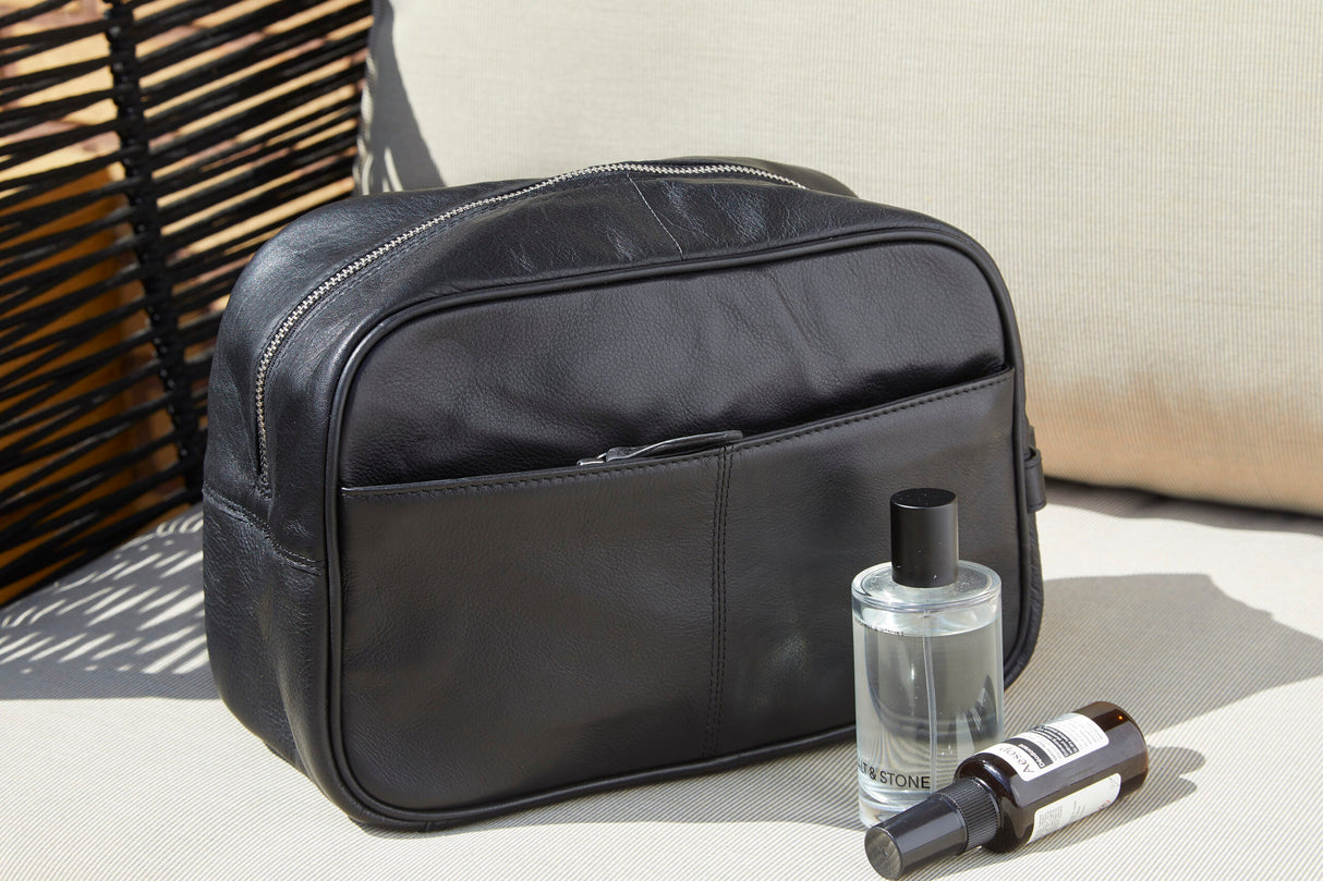 Auckland Kulturtasche Schwarz - Corium