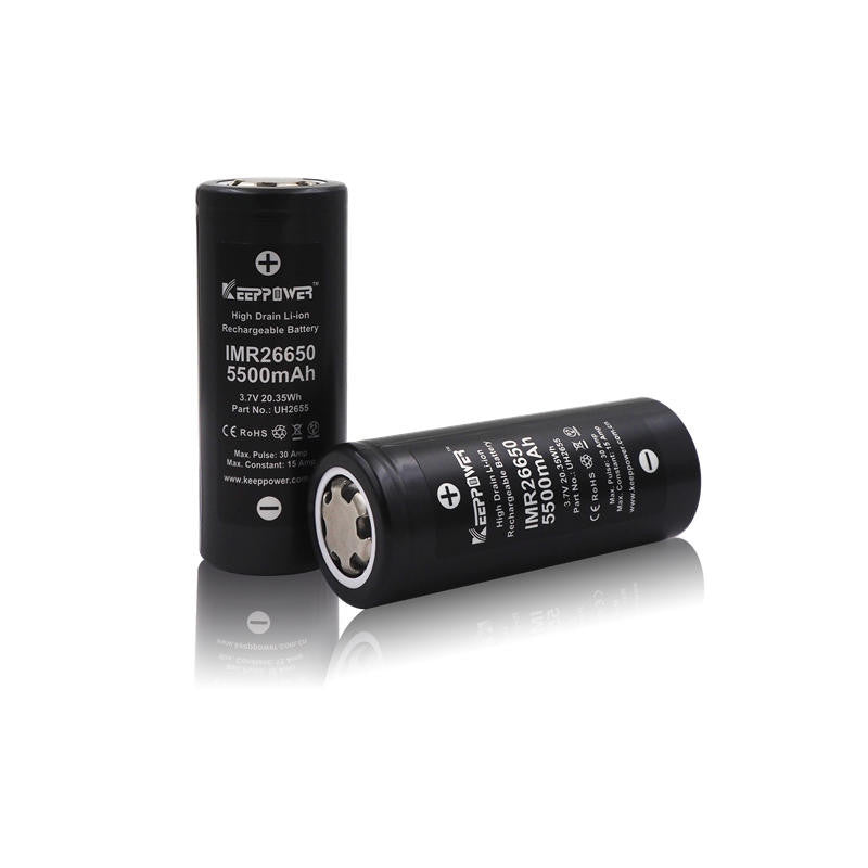 26650 KeepPower 5000mAh High Drain Li-Ion Akku 3,7V