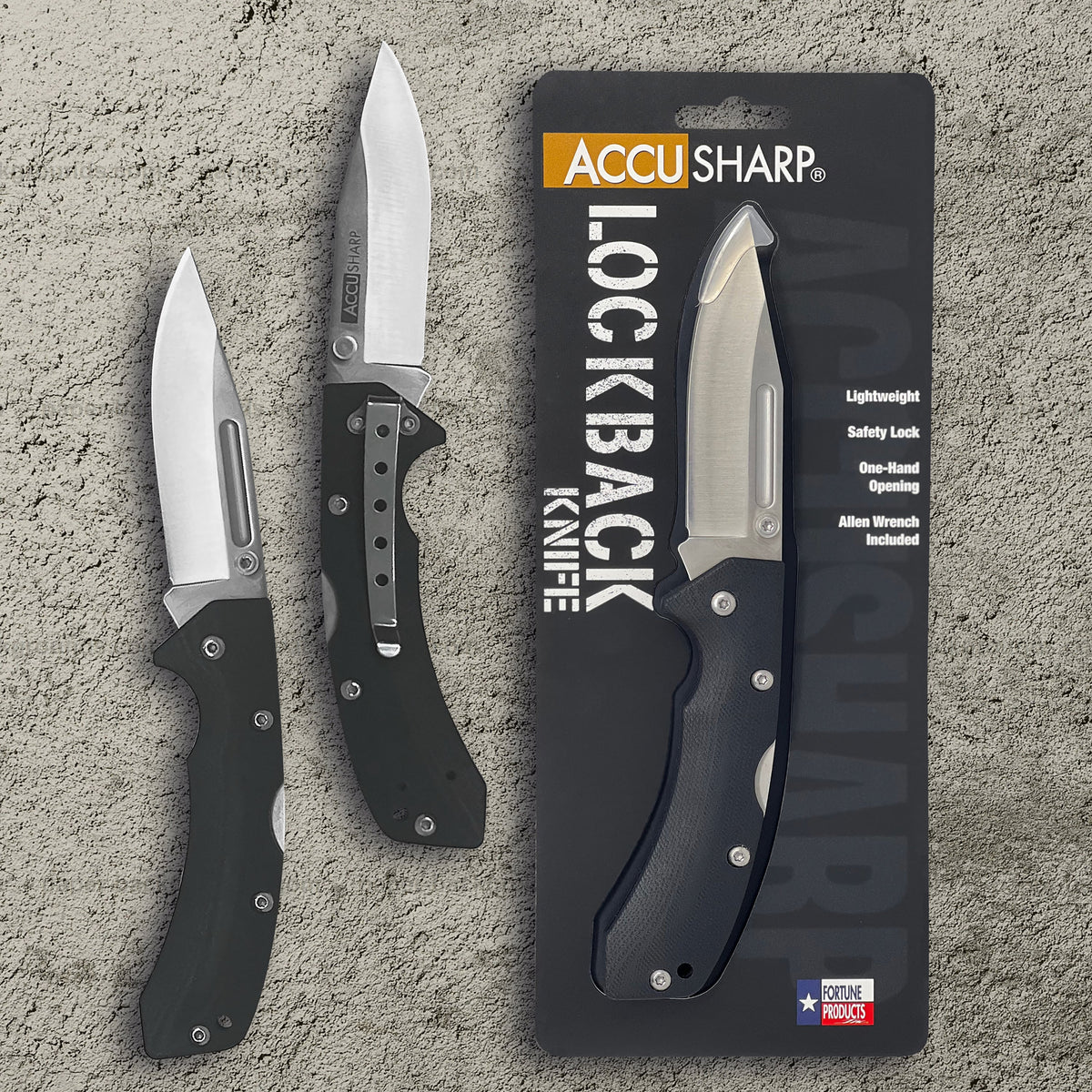 AccuSharp Klappmesser schwarz – Accusharp