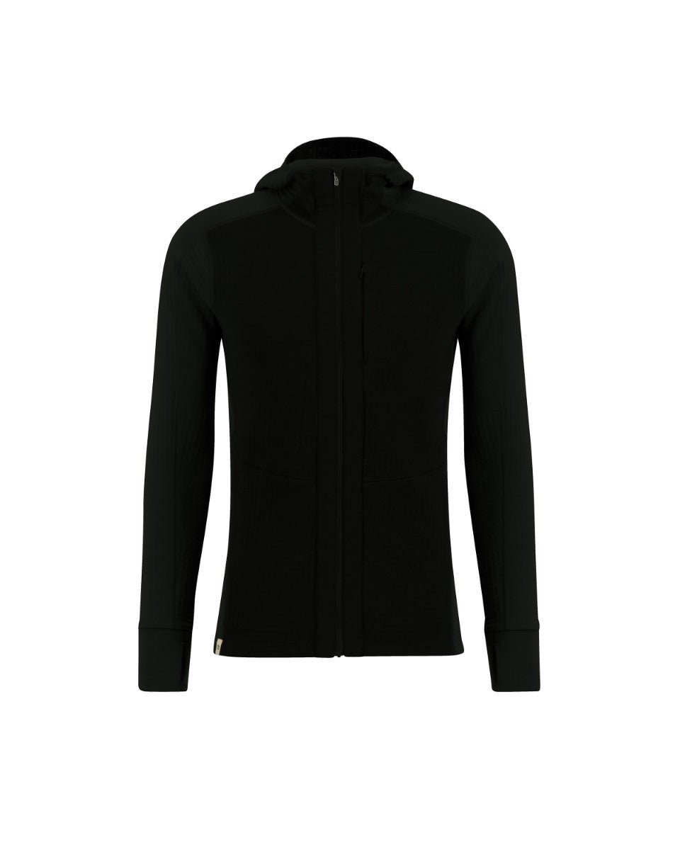 Peak Field Kapuzen-Midlayerjacke mit durchgehendem Reißverschluss Herren – Ulvang
