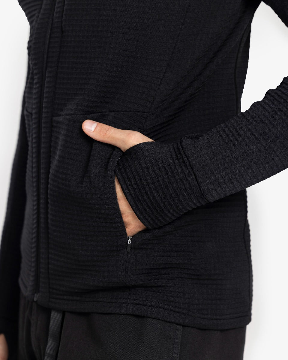 Peak Field Kapuzen-Midlayerjacke mit durchgehendem Reißverschluss Herren – Ulvang