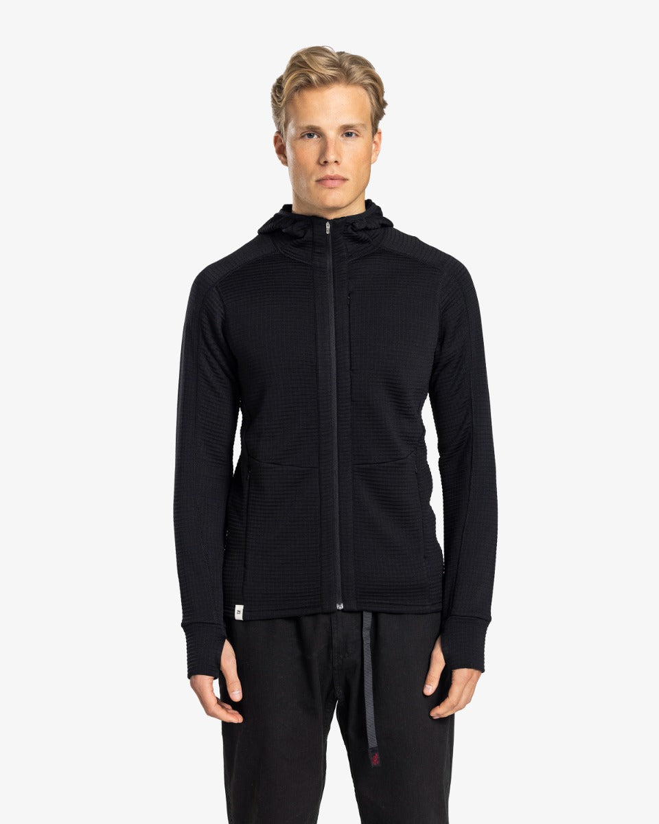 Peak Field Kapuzen-Midlayerjacke mit durchgehendem Reißverschluss Herren – Ulvang