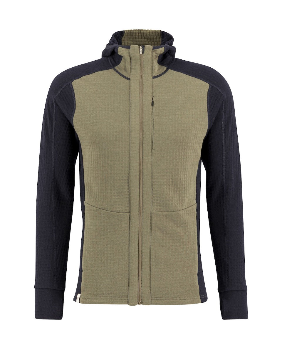 Peak Field Kapuzen-Midlayerjacke mit durchgehendem Reißverschluss Herren – Ulvang
