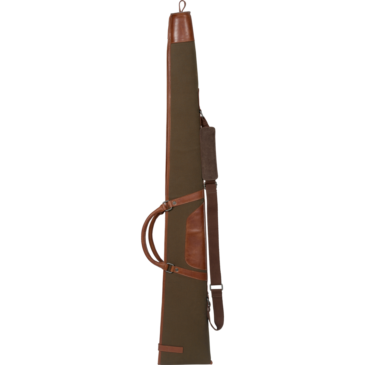 Retriever Waffenkoffer in Canvas/Leder Warm Olive - Härkila