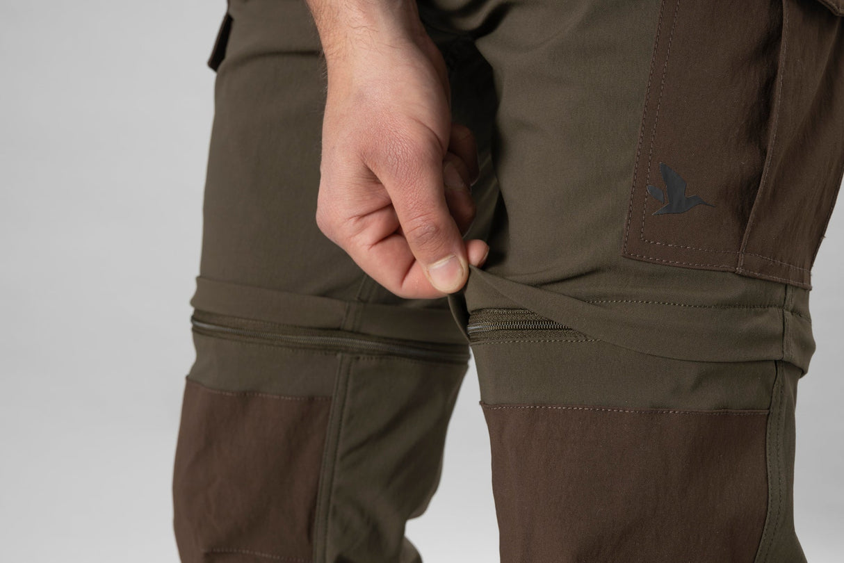 Birch Zip-off Hose Pine Green/Demitasse Brown - Seeland