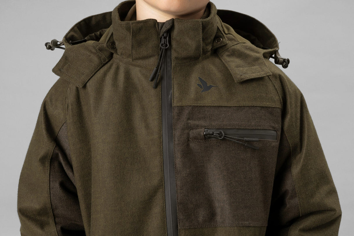 Avail Junior Jacke Pine green melange - Seeland