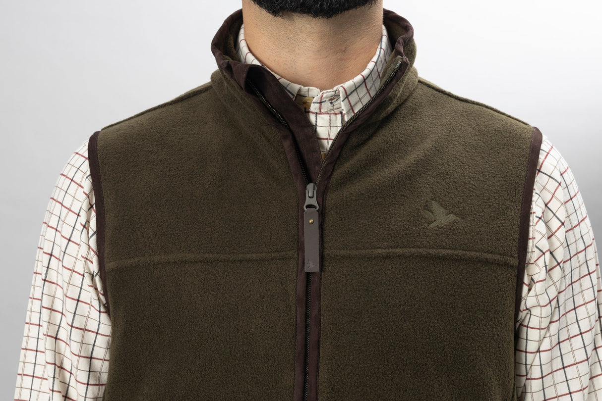 Woodcock Earl Fleeceweste - Pine green melange - Seeland