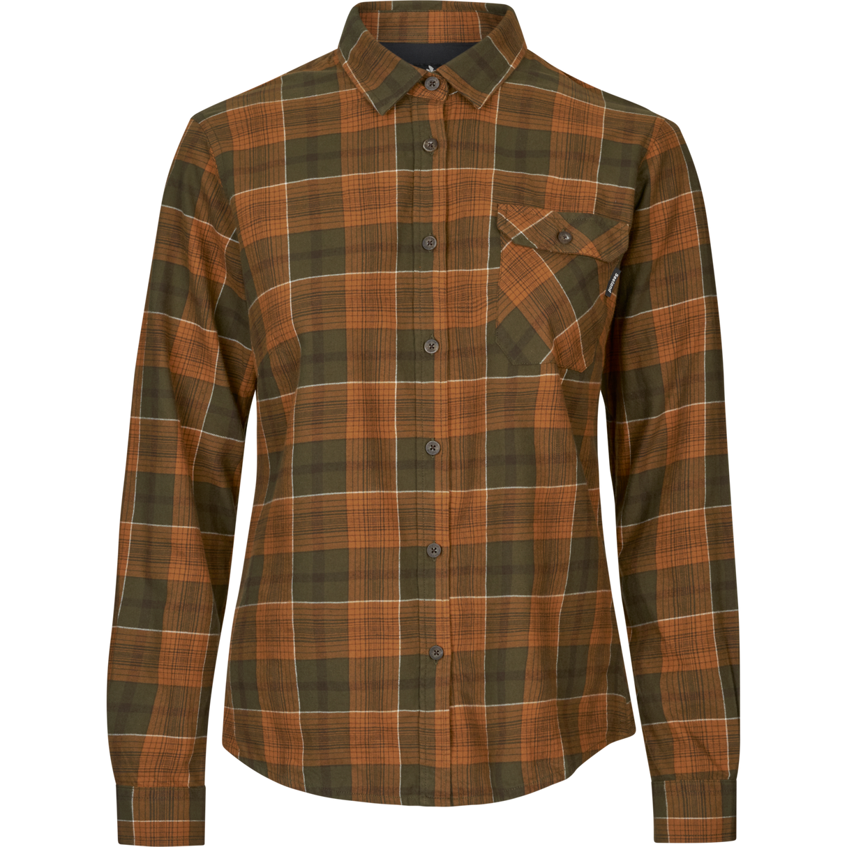 Skye Flanellhemd für Damen - Grizzly Brown/Terracotta Check - Seeland