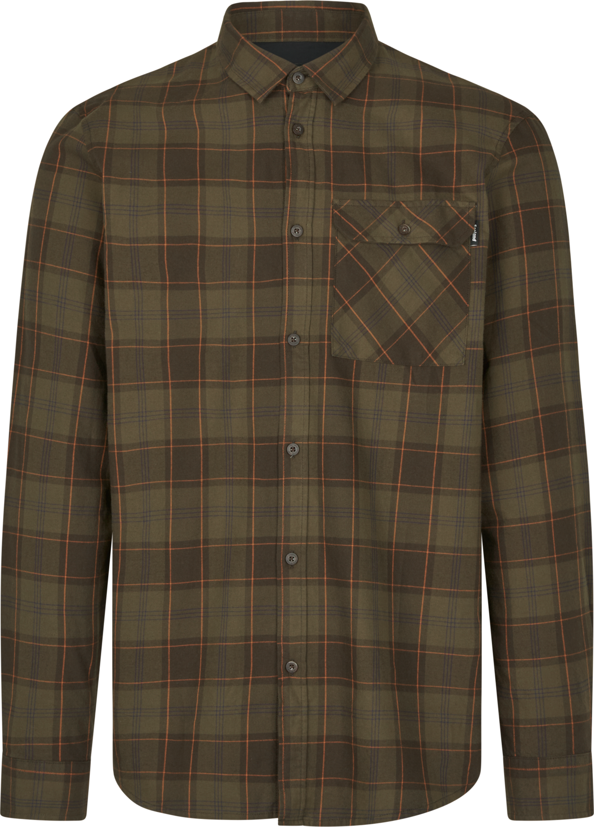 Glen Flanellhemd – Pine Green/Dark Navy Check – Seeland