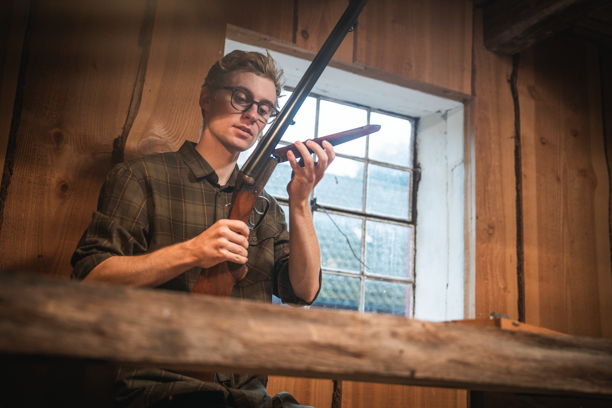 Glen Flanellhemd – Pine Green/Dark Navy Check – Seeland