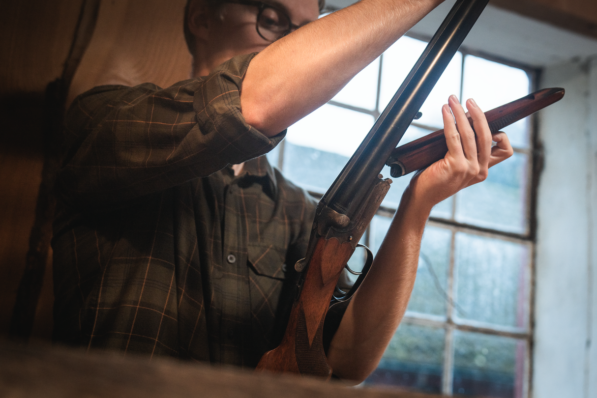 Glen Flanellhemd – Pine Green/Dark Navy Check – Seeland