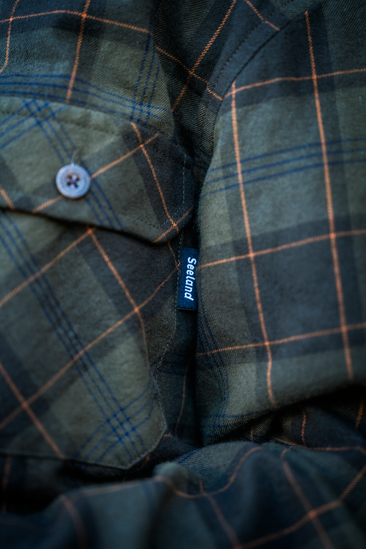 Flanellhemd - Pine Green/Dark Navy Check - Glen Junior – Seeland
