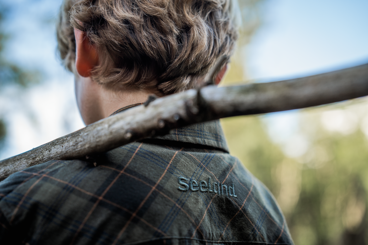 Flanellhemd - Pine Green/Dark Navy Check - Glen Junior – Seeland