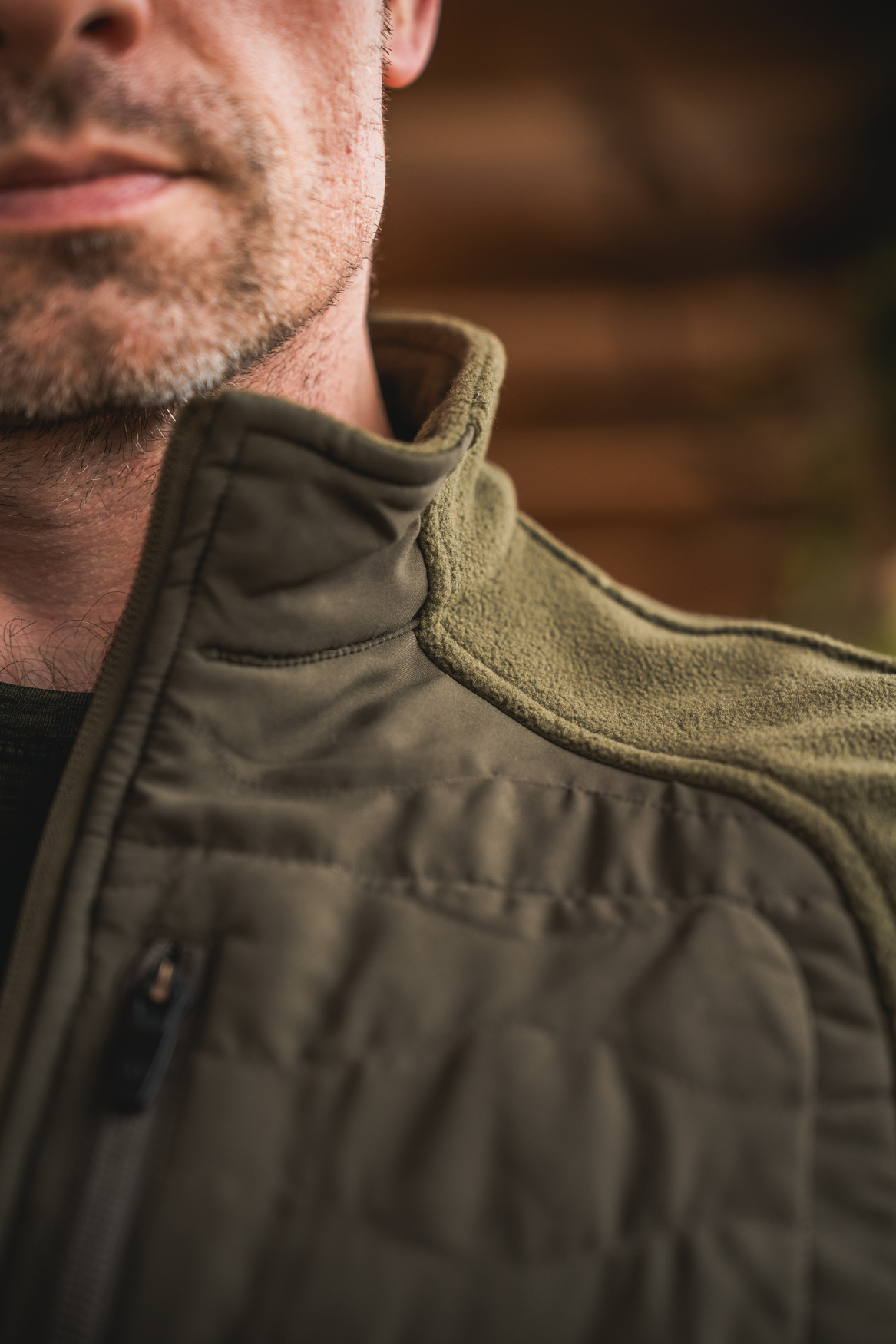 Gale Fleeceweste Pine green - Seeland