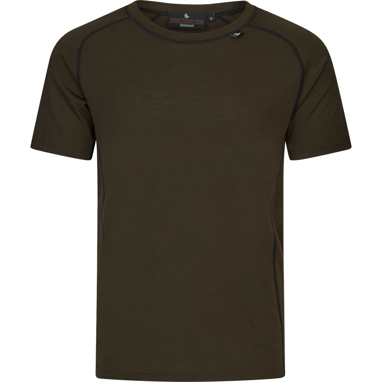 Apex Merino T-Shirt Pine green - Seeland