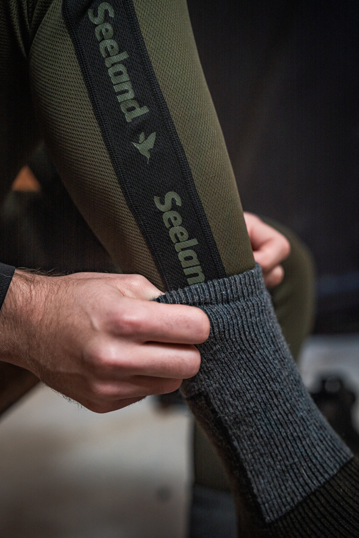 Field Thermo Socken - 2Pack - Pine Green Melange/Grey Melange – Seeland