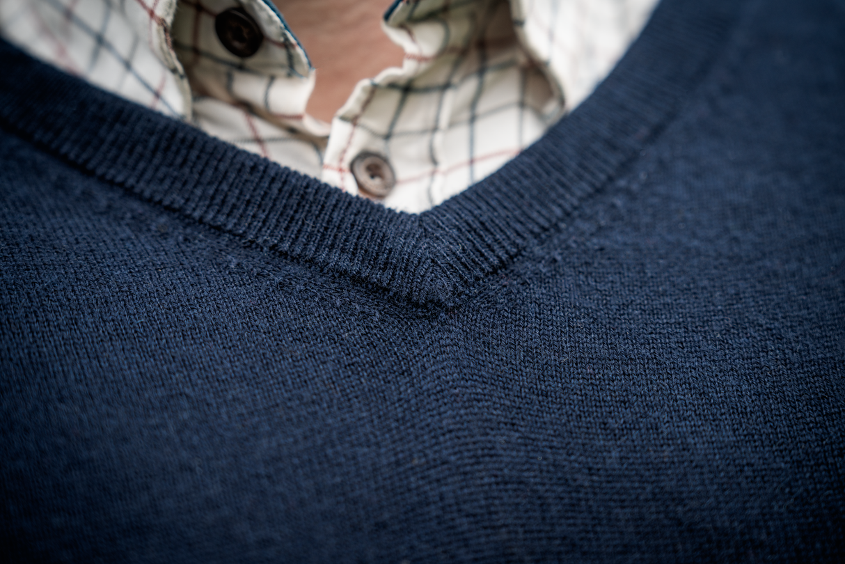 Pullover mit V-Ausschnitt – Light Pine – Seeland
