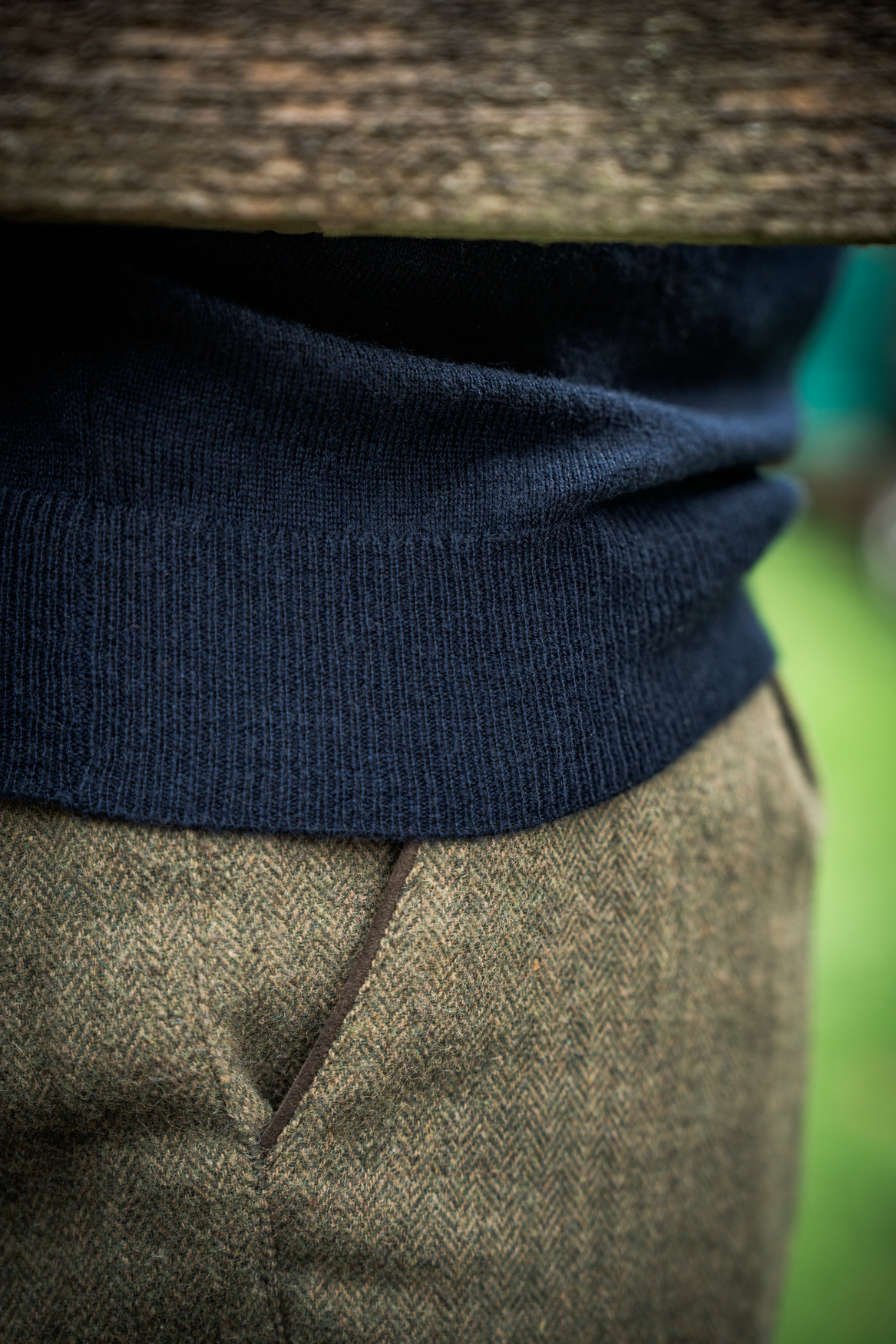 Pullover mit V-Ausschnitt – Light Pine – Seeland