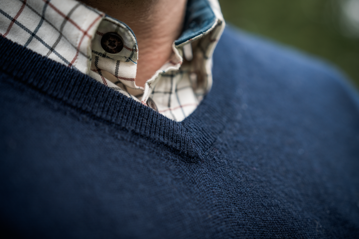 Pine V-Ausschnitt Pullover – Merlot – Seeland