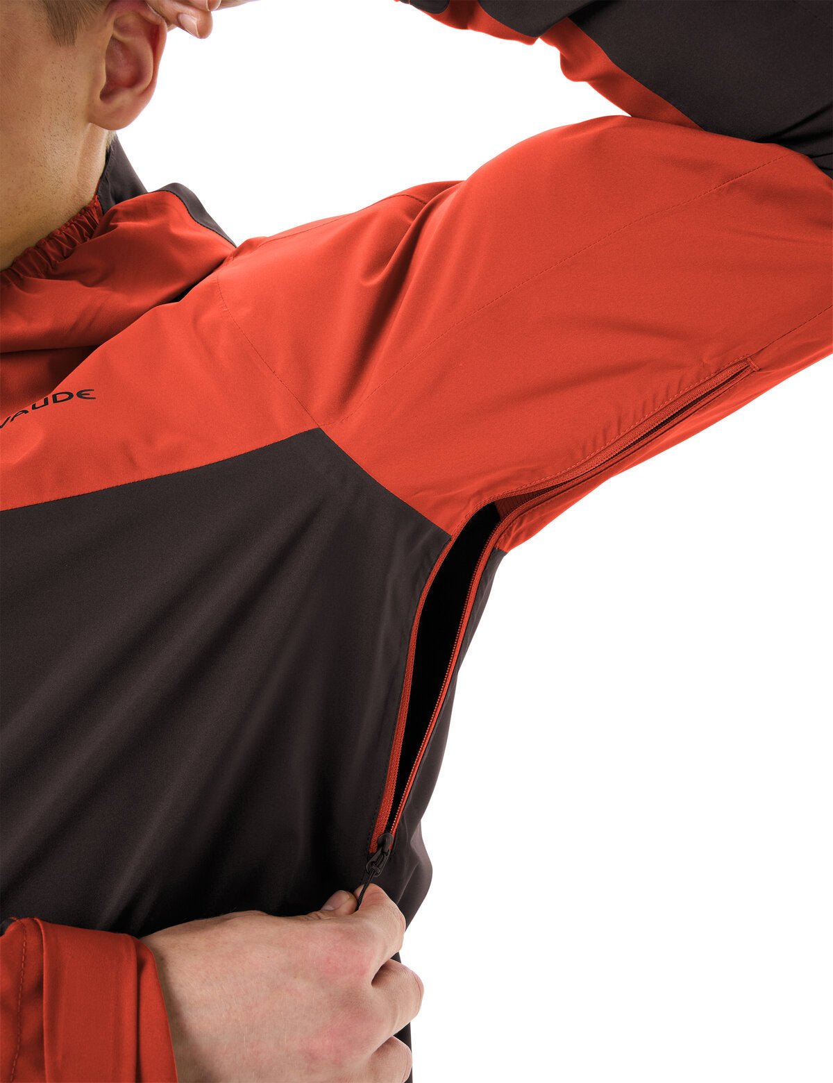 Herren Moab Rain Jacket glowing red/black - Vaude