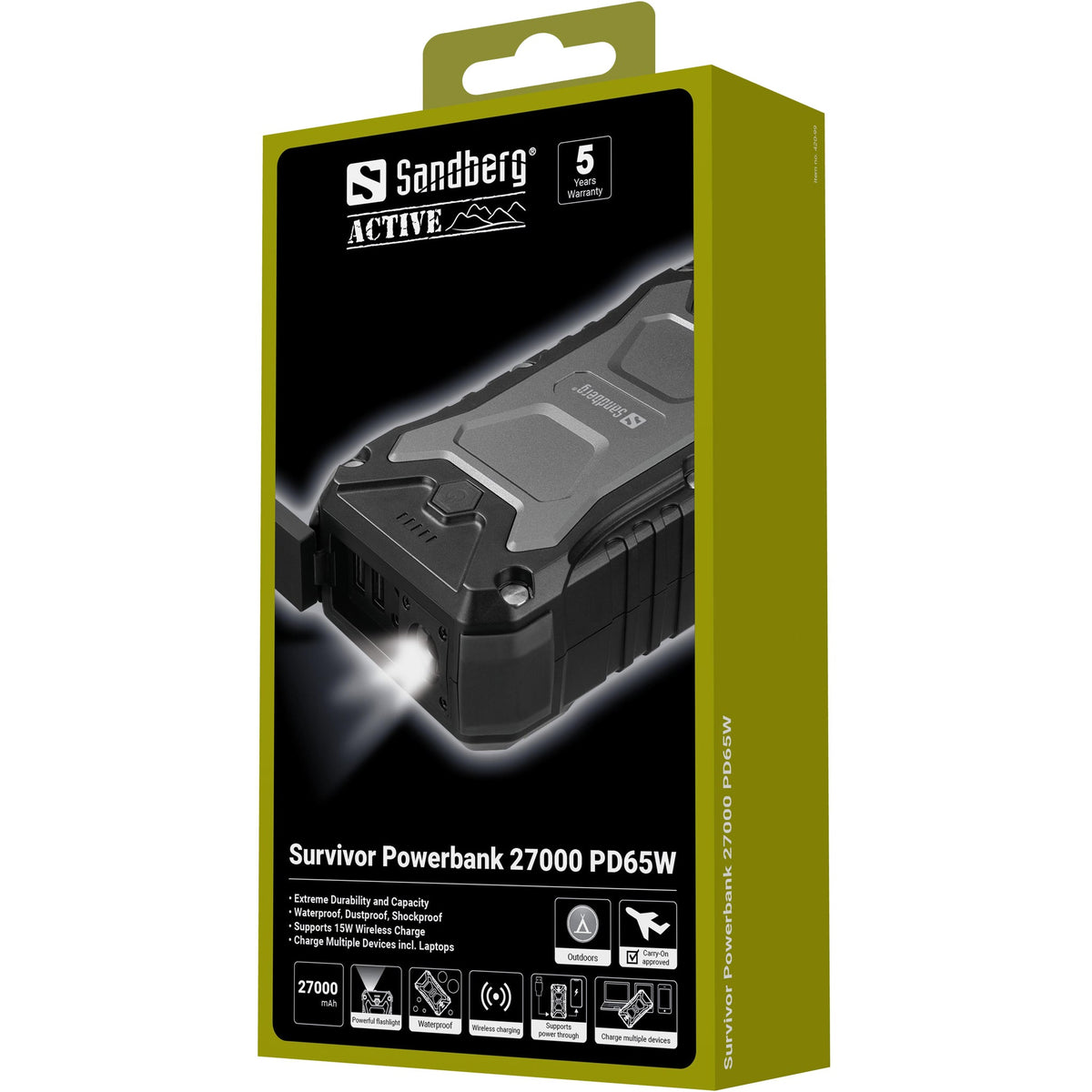 Survivor Powerbank USB-C 27.000 mAh – Sandberg