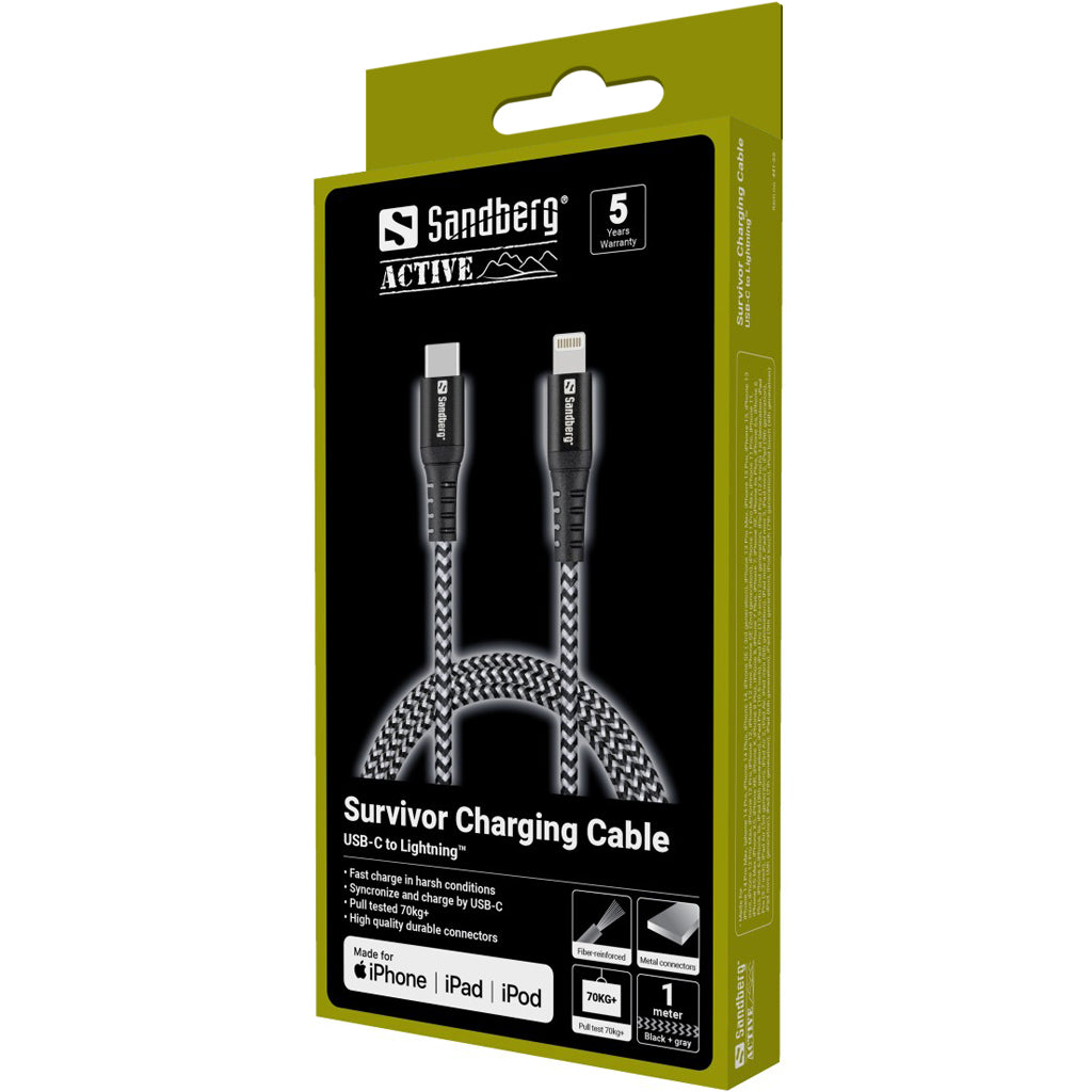 Survivor iPhone Ladekabel - Sandberg