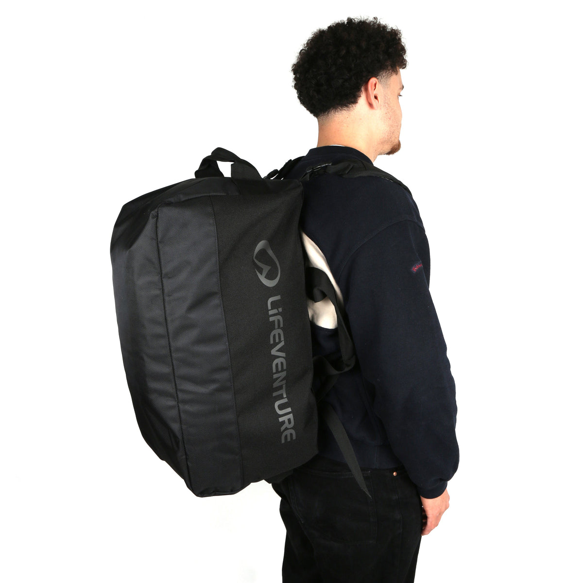 Expeditions-Cargo-Duffel, 50 Liter, Schwarz – Life Venture